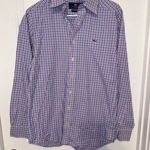 Vineyard Vines Mens size small Slim Fit Whale Plaid Shirt